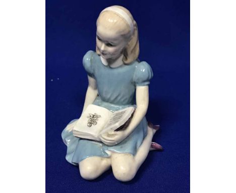 ROYAL DOULTON FIGURE OF 'ALICE', TOGETHER WITH OTHER CERAMIC FIGURESincluding three Robertson novelty figures, Wade whimsies 