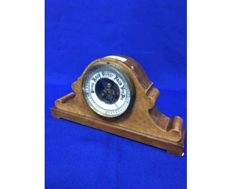 VINTAGE BAROMETER IN WOOD CASE along with various cameras 