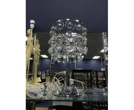 FIVE VARIOUS LAMPSincluding glass and ceramic examples