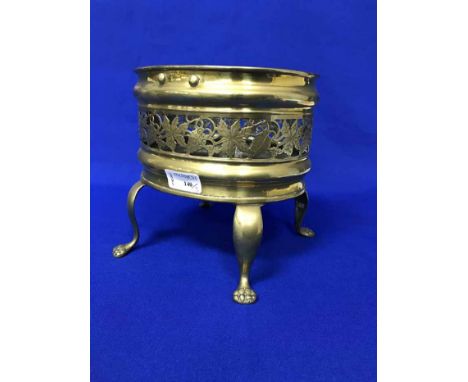 BRASS PLANTER AND TWO COPPER PLANTERS