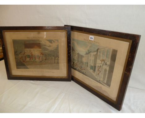 Pair prints: Spree at Melton, Painting the Town Red - H Alken 