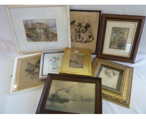 Sundry pictures - prints, coloured engravings 