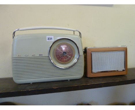 Vintage Bush transistor radio and Bush retro style radio (2)