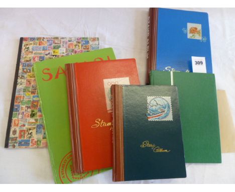 Stamp albums - British Commonwealth, Worldwide, early to mid 20thC (6) 