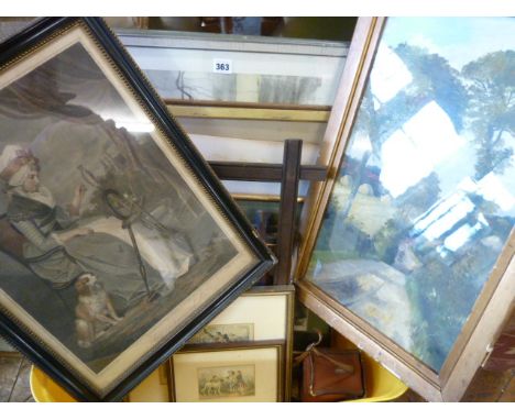 Sundry pictures, prints and frames 