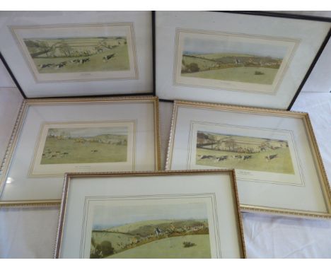Hunting prints - Quorn, Cottesmore, Belvoir - Cecil Aldin 