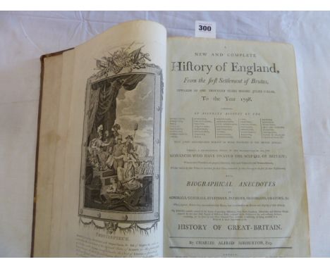 Leather bound book- 'History of England to the year 1798' - Charles Alfred Ashburton 