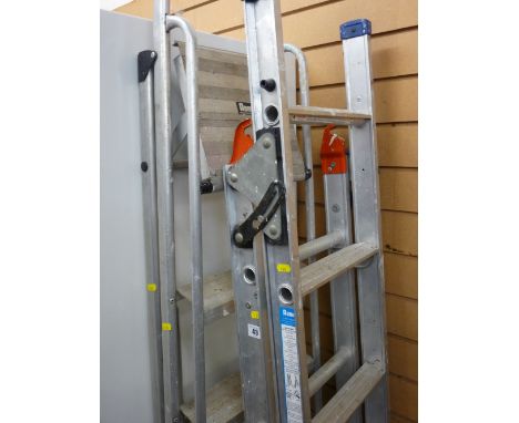 Abru threeway ladder and an Abru stepladder