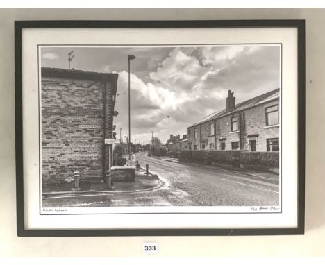 Giclee photographic print 'Uncouth Road, Milnrow' by Dominic Greyer, no. 6/100 with certificate of authenticity.  image 20" x