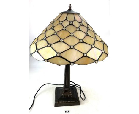 Tiffany style table lamp 25" high