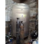 3000 Litre Stainless Steel Jacketed Cold Liquor Tank with Additional Pump; Overflow Pipe, Dish