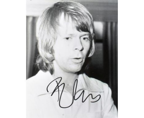 Abba - Bjorn Ulvaeus - autographed 8x10" black and white photograph. Signed neatly in black ink to a light lower portion of t
