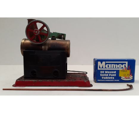 A Mamod stationary steam engine.  