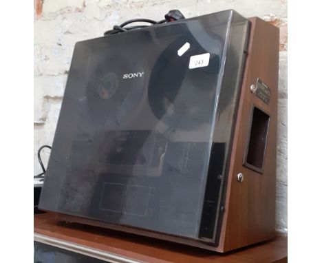 A Sony reel to reel, model TC-377 three head stereo tape recorder s/n 42254  