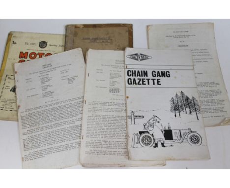 The Chain Gang gazette, publication of the Frazer Nash section of the vintage sports car club, issues 1-20 1960 to 1964, copy