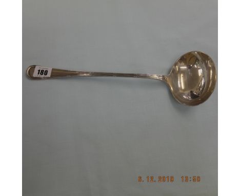A hallmarked silver soup ladle William Hutton Sheffield 1920 weight 251 grams