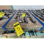 20 pneumatic drills different sizes, markings and speeds (Please inspect) / 20 taladros neumáticos