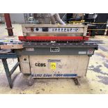 VOORWOOD brand 3-head edge laminator, model L110, series 6555, year 1997 at 240 V (One head heats,