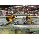 2 x DEWALT saws, model DWS779, 472481 series, 120 V, 3800 RPM / 2 sierras DEWALT, modelo DWS779, se