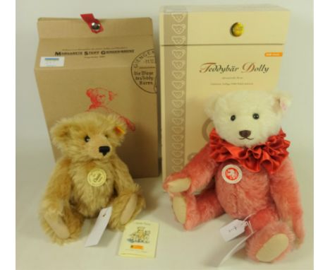 Two Steiff bears; 'Teddy Bear Dolly' 215/2006 with certificate and box 'Mr Cinnamon' boxed (2)   Condition Report   Click her