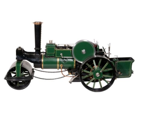  An exhibition quality model of an Aveling and Porter steam road roller, built by Mr Peter Hissey of Middlesex in approximate