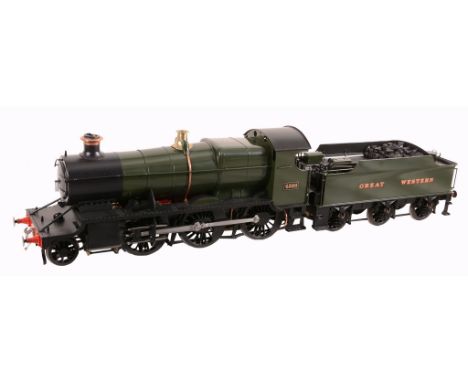  A fine exhibition quality 3 1/2 inch gauge model of G.W.R. 43xx Class Mogul 2-6-0 tender locomotive No 4386, built by Mr D R