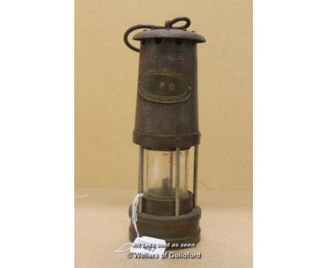 *Vintage E Thomas &amp; Williams Coal Mine Miners Lamp Colliery Pit Lighting - (Lot Subject To VAT) [LQD108]