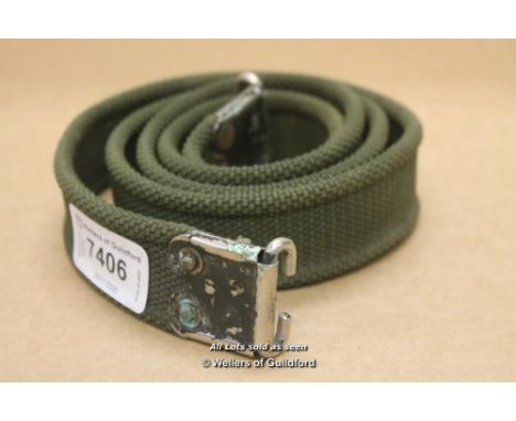 *British Army Lee Enfield Rifle Slings 303 Enfield Sling Post Ww2 Green - (Lot Subject To VAT) [LQD108]