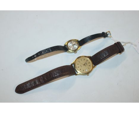 A gentleman's Tissot wrist watch; and a ladies Tissot wrist watch
