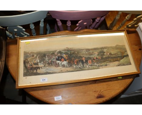 Two coloured hunting prints / coaching prints, one AF