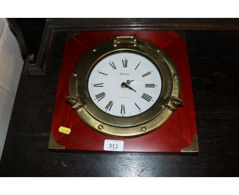 A porthole style clock 