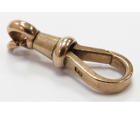 A 9ct gold clip for an Albert, 2.8g