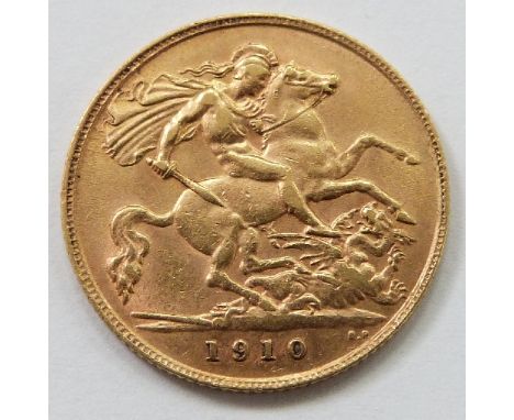Edward VII 1910 gold half sovereign&nbsp;