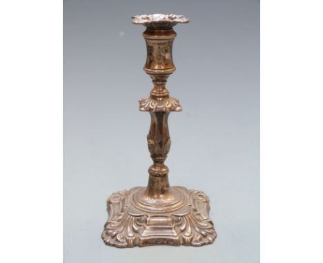 Victorian Elkington &amp; Co. hallmarked silver candlestick, Birmingham 1892, height 12.5cm, weight 122g