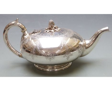 Elkington &amp; Co 19thC silver plated teapot