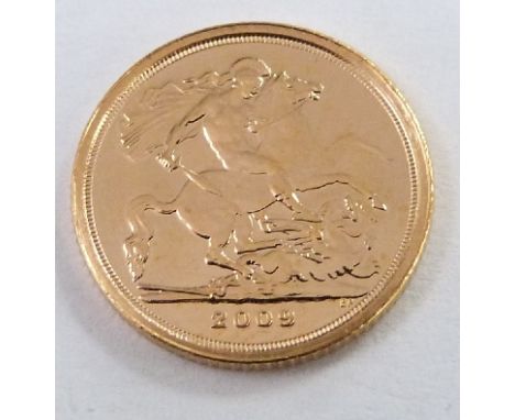 2009 gold quarter sovereign with certificate