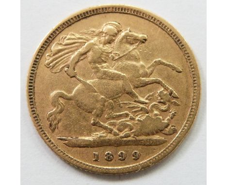 Queen Victoria 1899 gold half sovereign&nbsp;