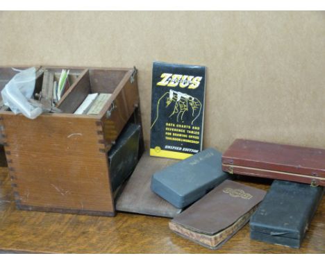 A quantity of tools including micrometres, Moore &amp; Wright screw pitch gauge etc