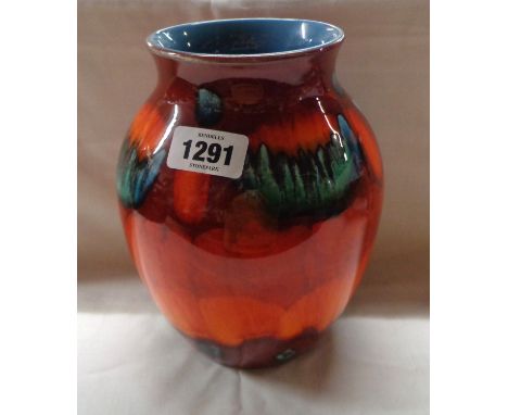 A large Poole Pottery vase decorated in the 'Odyssey' pattern