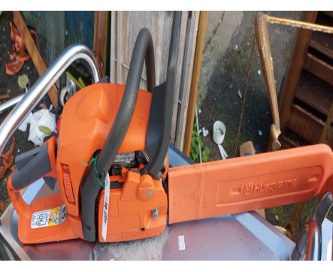 A Husqvarna 435 petrol chainsaw