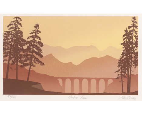 Ian Warwick King (b.1943) 'Amber Pass', lithograph, numbered 84/150, signed in pencil lower right, 33cm x 50cm and another by