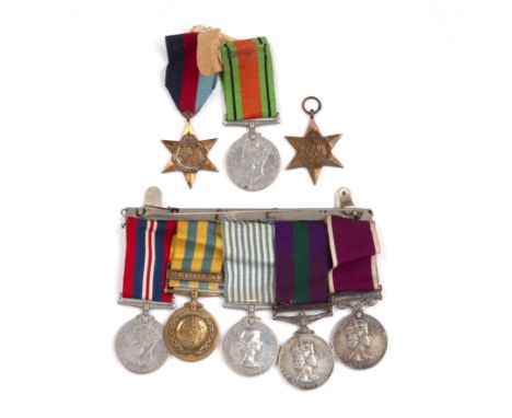 Collection of medals awarded to '22771933 S. SGT J. MALT. RAPC' comprises Long Service and Good Conduct medal (Regular Army) 