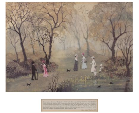 Helen Layfield Bradley (1900-1979) collection of prints including 'Blackberries in enchanted garden', print, unsigned, 26cm x
