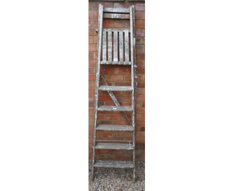 Vintage wooden step ladders 
