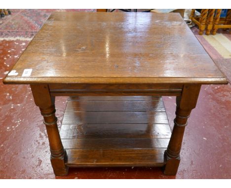 Oak lamp table 