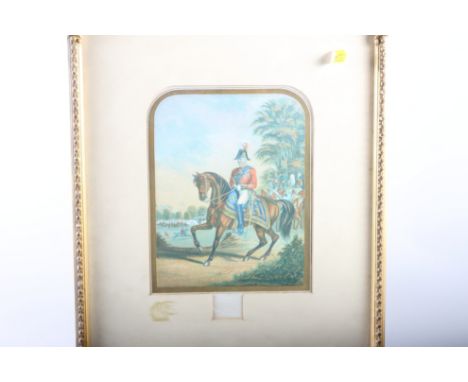 Bradshaw & Blacklock: a coloured lithograph, "Duke of Wellington", impressed mark, documentation verso, in gilt frame