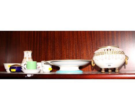 A 19th century Royal Worcester pot-pourri and other Royal Worcester items