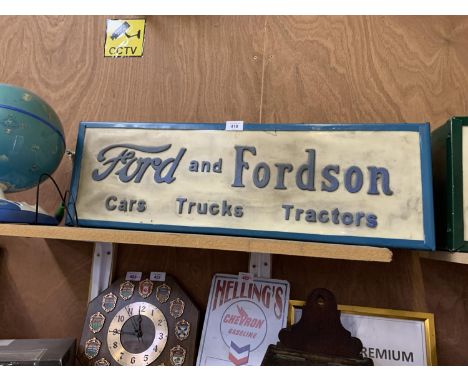 A FORD AND FORDSON ILLUMINATED LIGHT BOX SIGN 
