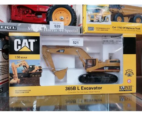 A BOXED NORSCOT DIE CAST CAT 365B L EXCAVATOR 1:50 SCALE MODEL, REF NO. 55058 