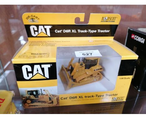 A BOXED NORSCOT DIE CAST CAT D6R XL TRACK-TYPE TRACTOR MODEL, 1:64 SCALE, REF NO. 55063 